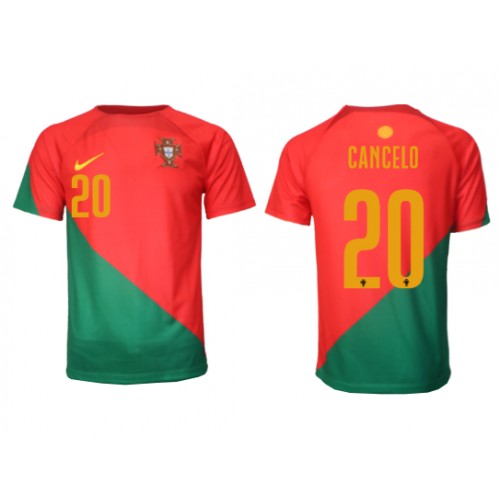 Portugal Joao Cancelo #20 Replica Home Stadium Shirt World Cup 2022 Short Sleeve